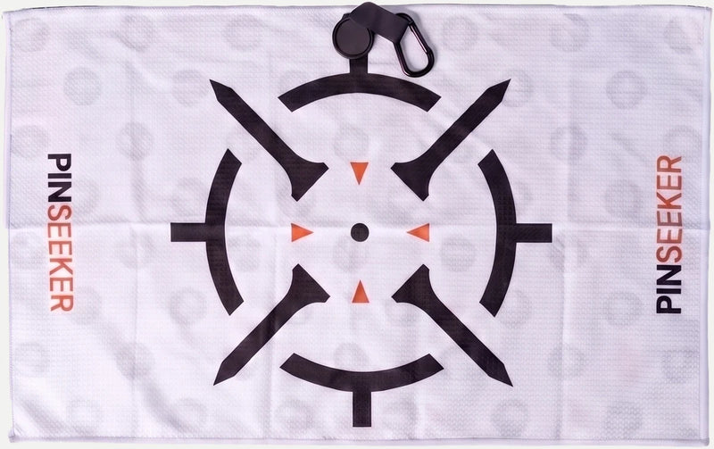 PINSEEKER Magnetic Golf Towel · Whiteout