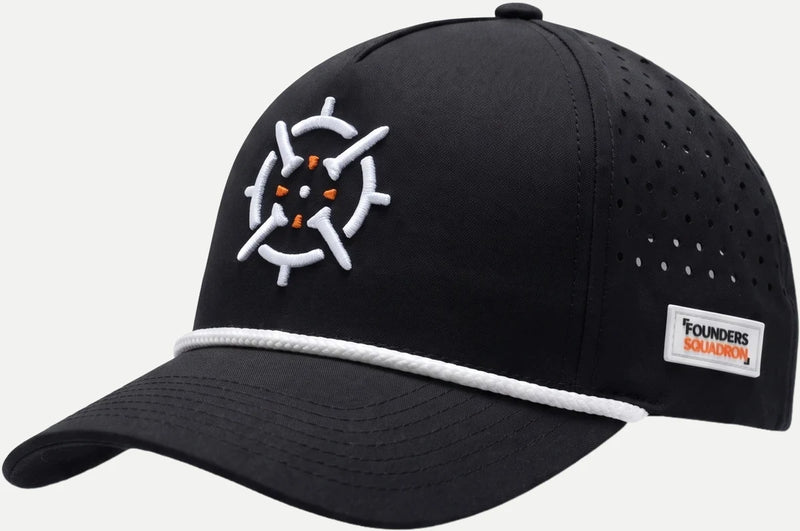 PINSEEKER Performance Golf Cap - Founders Squadron · Blackout
