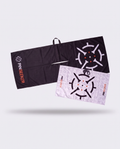 PINSEEKER Bag and Buggy Bundle, Blackout Tour Golf Towel with the Whiteout Magnetic Golf Towel