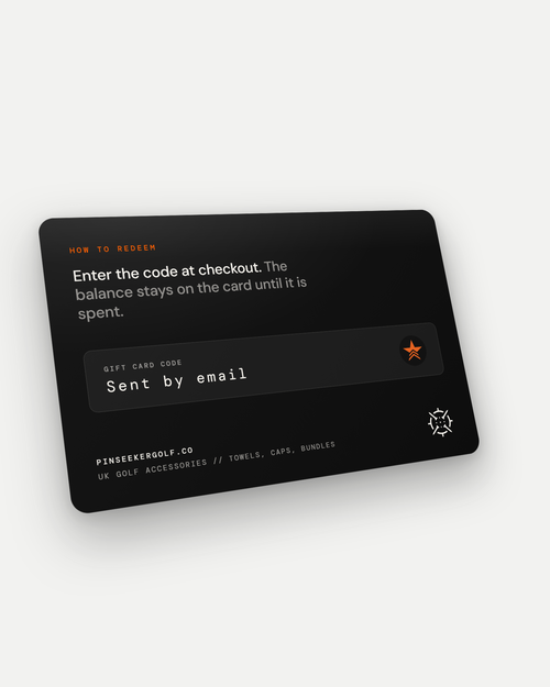 PINSEEKER gift card, back, how to redeem at checkout