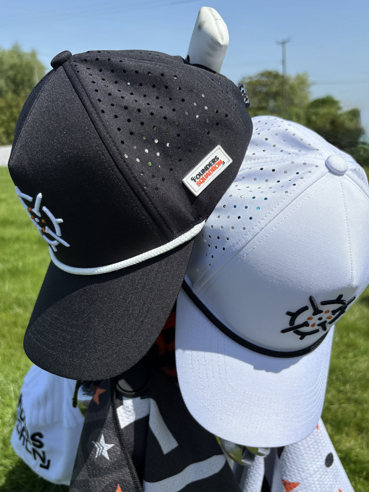 PINSEEKER golf towel and cap range