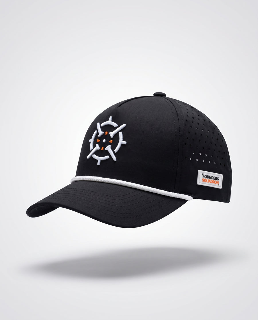 PINSEEKER Performance Golf Cap, Blackout colourway