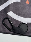 PINSEEKER Magnetic Golf Towel, Blackout colourway