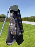 PINSEEKER Magnetic Golf Towel, Blackout colourway
