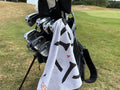 PINSEEKER Magnetic Golf Towel, Whiteout colourway