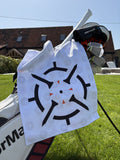 PINSEEKER Tour Golf Towel, Whiteout colourway