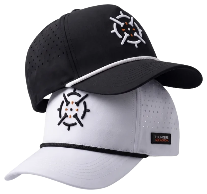 PINSEEKER Performance Golf Cap in Blackout and Whiteout